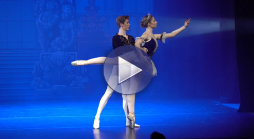 Cinderella and her Prince performing in Cinderella The Ballet, Greenock 2016